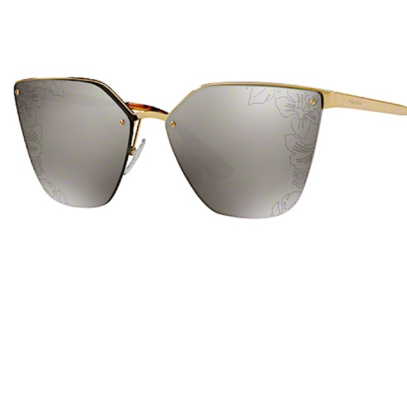 Prada Women\'s Cat Eye Mirrored Sunglasses, 63mm main image 12